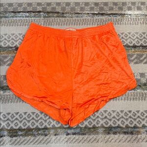 Soffe Orange Nylon Shorts Large